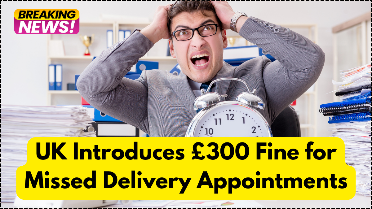 UK Introduces £300 Fine for Missed Delivery Appointments – August 2025 Rule
