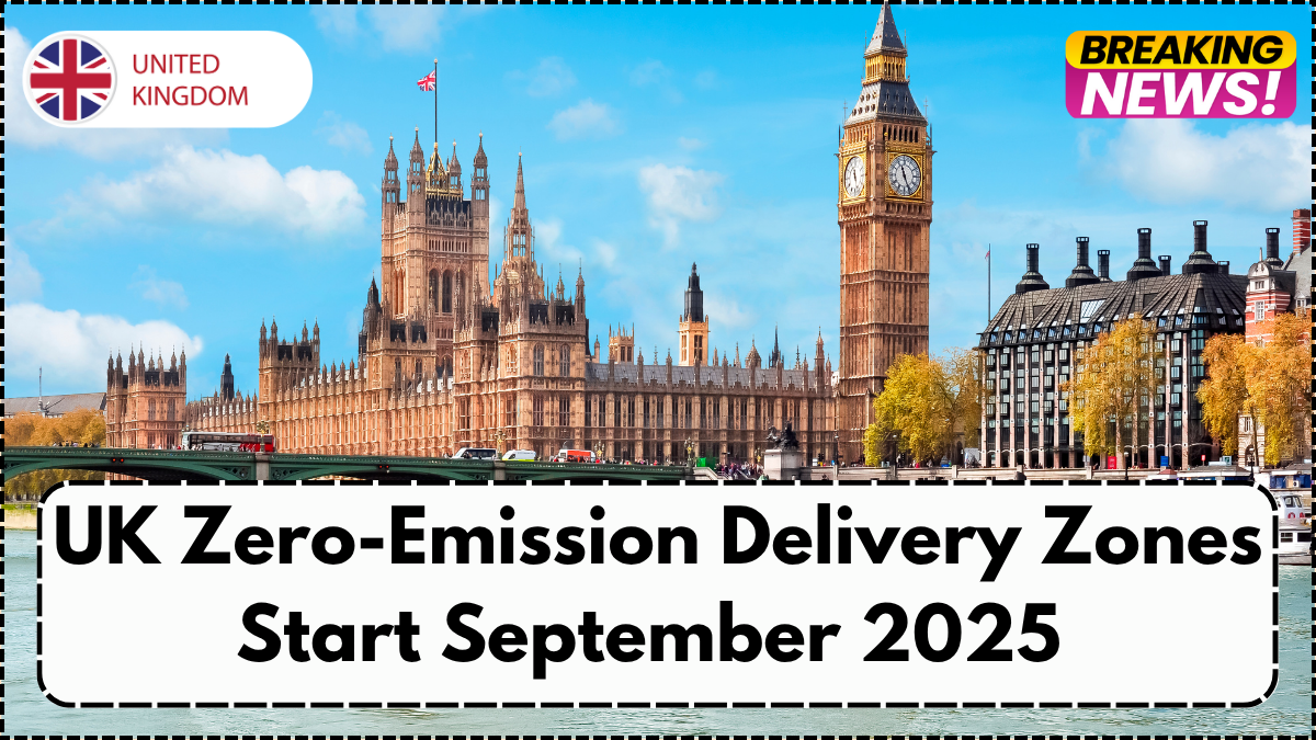 UK Zero-Emission Delivery Zones Start September 2025 – What Couriers Must Know