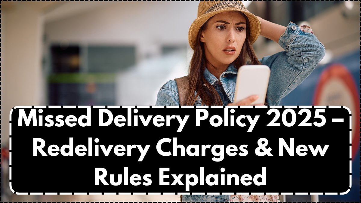 Missed Delivery Policy 2025 – Redelivery Charges & New Rules Explained
