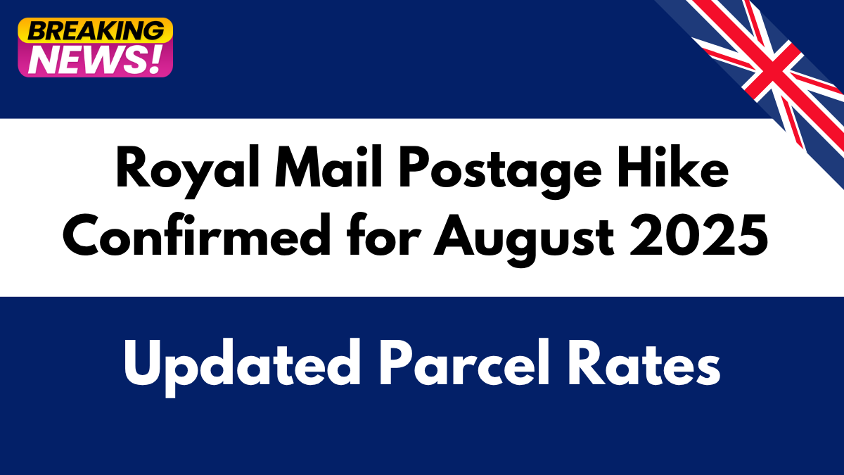 Royal Mail Postage Hike Confirmed for August 2025 – Updated Parcel Rates