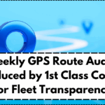 Weekly GPS Route Audits Introduced by 1st Class Couriers for Fleet Transparency