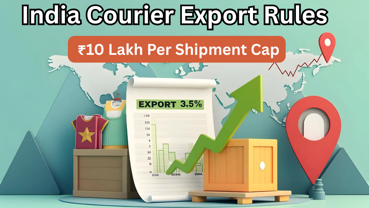 India Courier Export Rules 2025 – ₹10 Lakh Per Shipment Cap