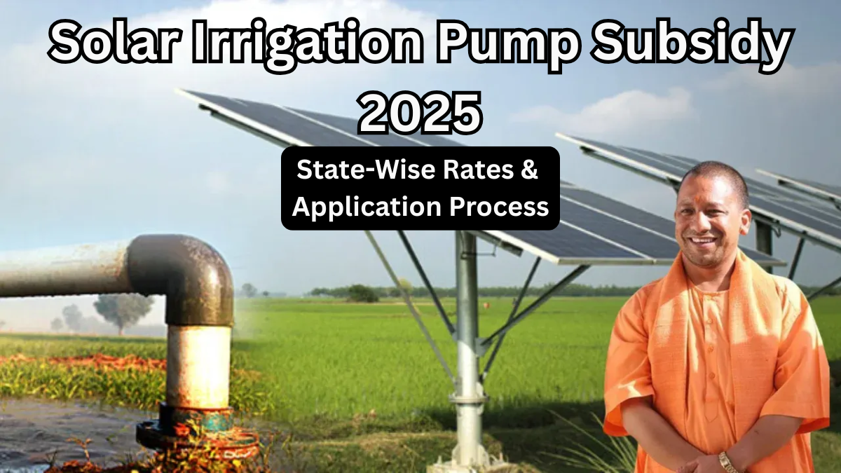 Solar Irrigation Pump Subsidy 2025 – State-Wise Rates & Application Process